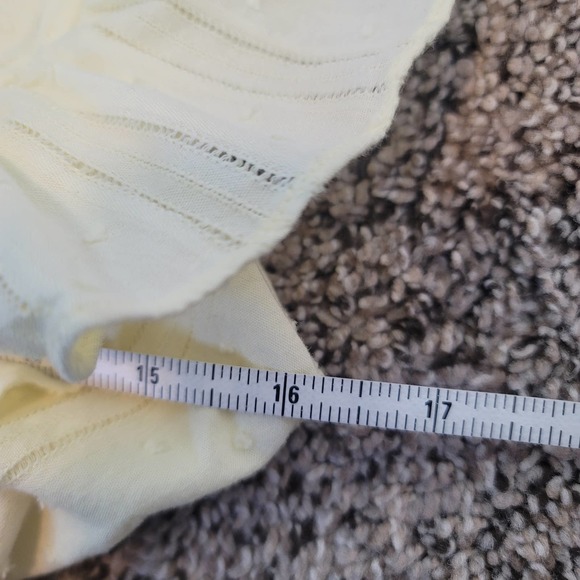 Lulu's Daydreaming Of You Yellow Swiss Dot Button-Front Mini Dress #376 - Picture 9 of 12